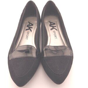 Anne Klein AK Sport Black Suede & patent leather trim shoes Women’s Size 7M